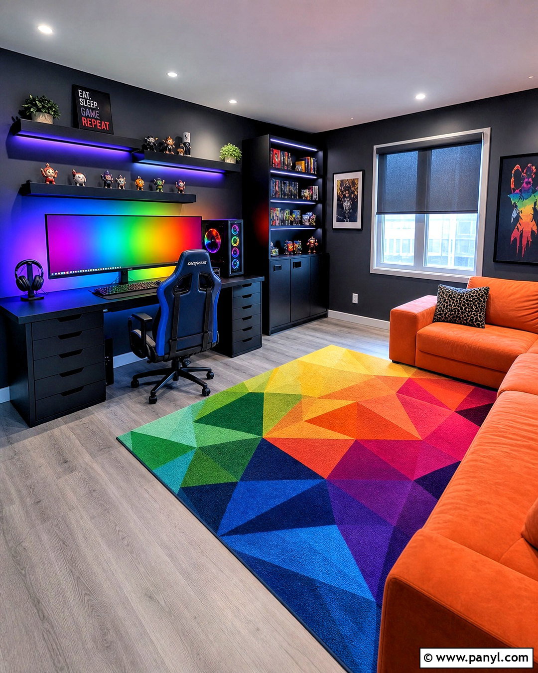 Rainbow Gaming Room - 20 rainbow room aesthetic ideas