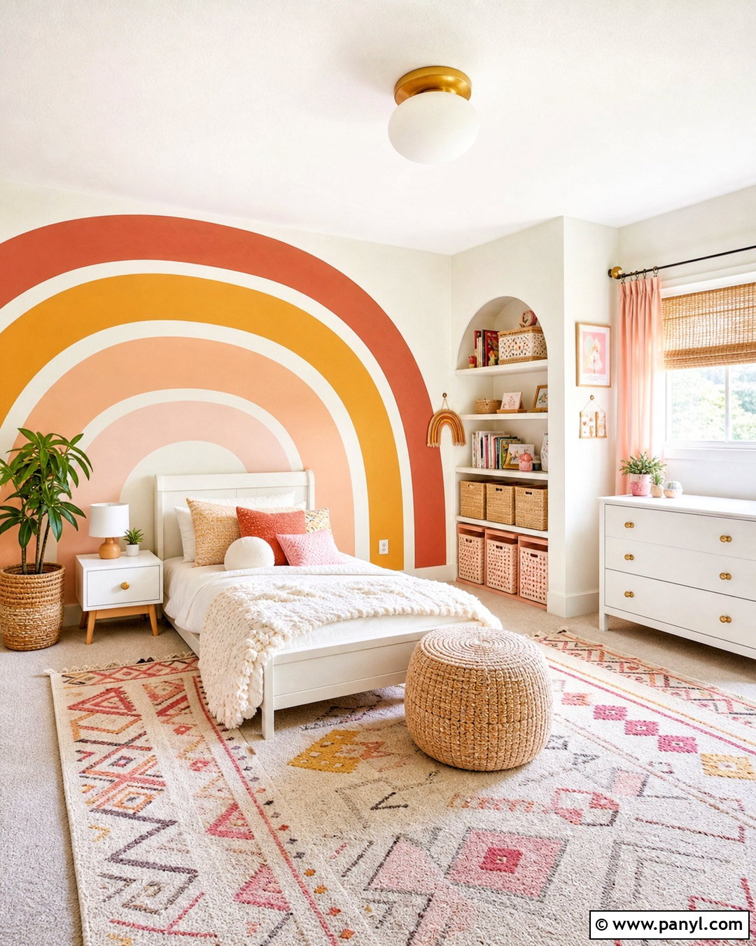 Rainbow Kids Room Accent Wall - 20 accent wall kids room ideas