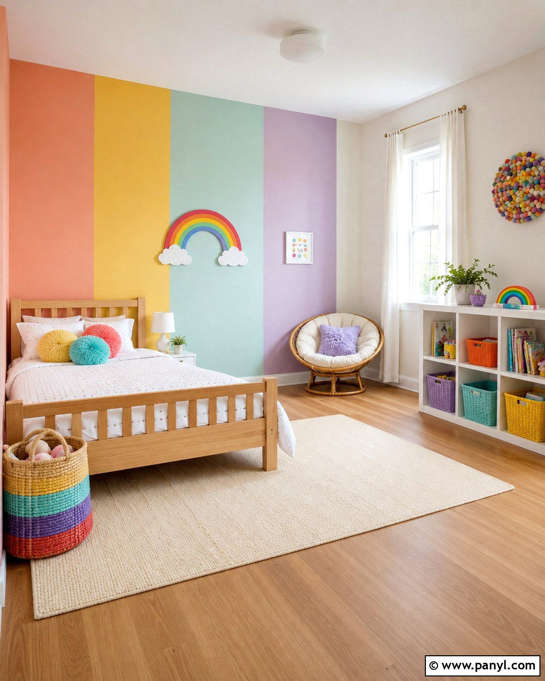 Rainbow Kids Room Walls - 20 Multi Color Room Walls