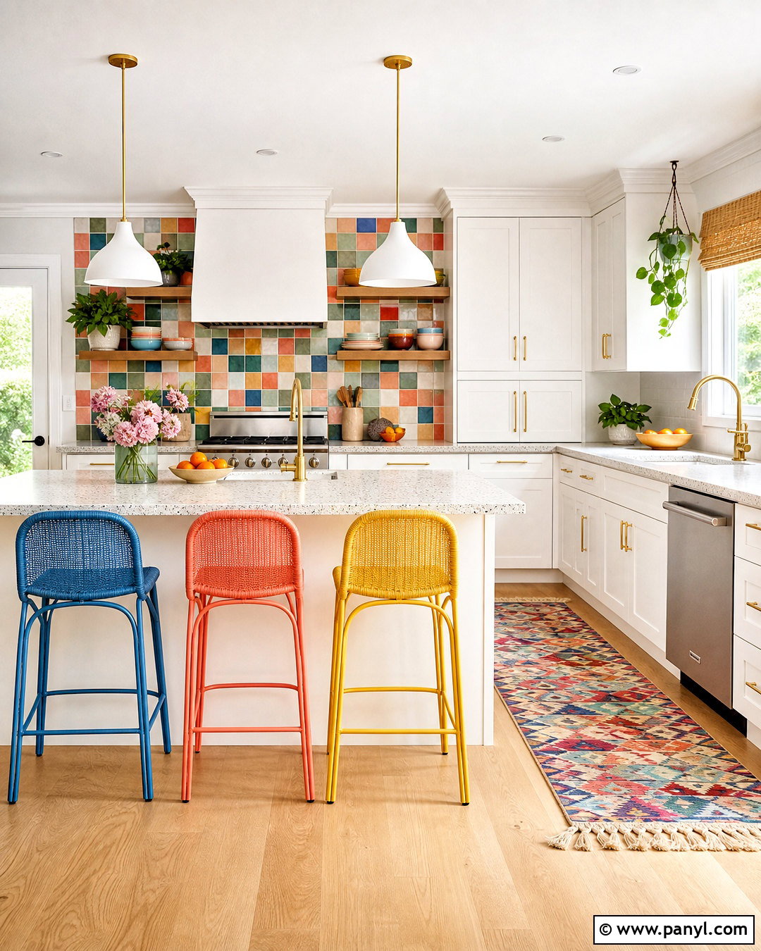 Rainbow Kitchen Accents - 20 pop of color kitchen ideas