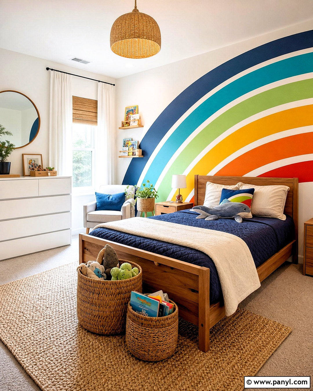 Rainbow Mural Boys Room - 20 rainbow boys room ideas