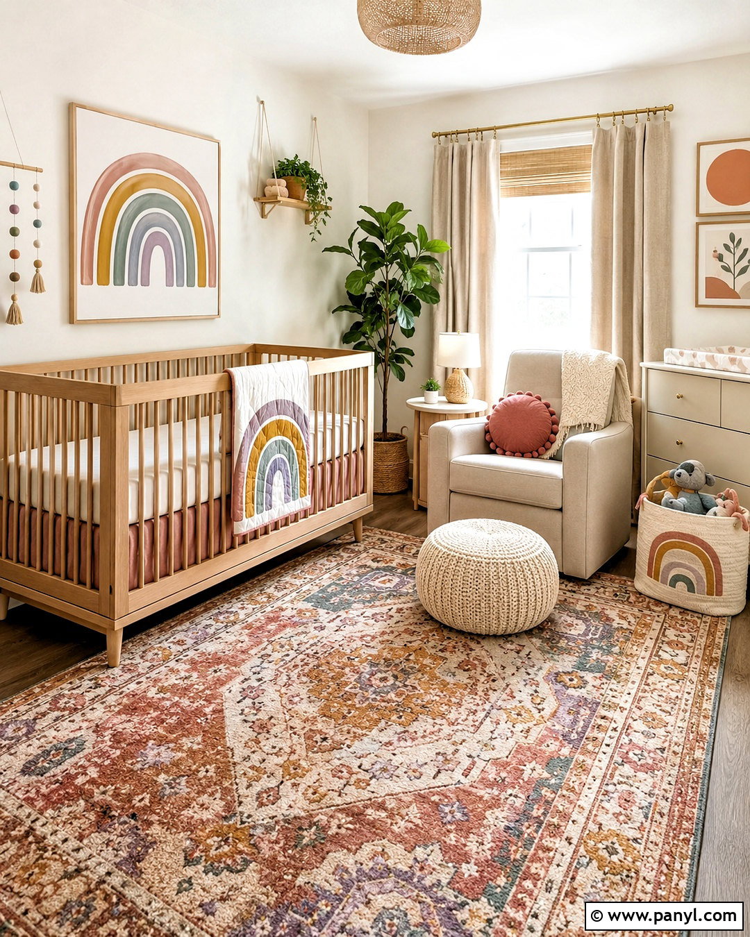 Rainbow Neutral Nursery Palette - 20 nursery color palette ideas