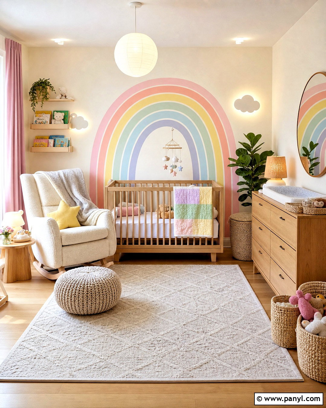 Rainbow Nursery - 20 rainbow room aesthetic ideas