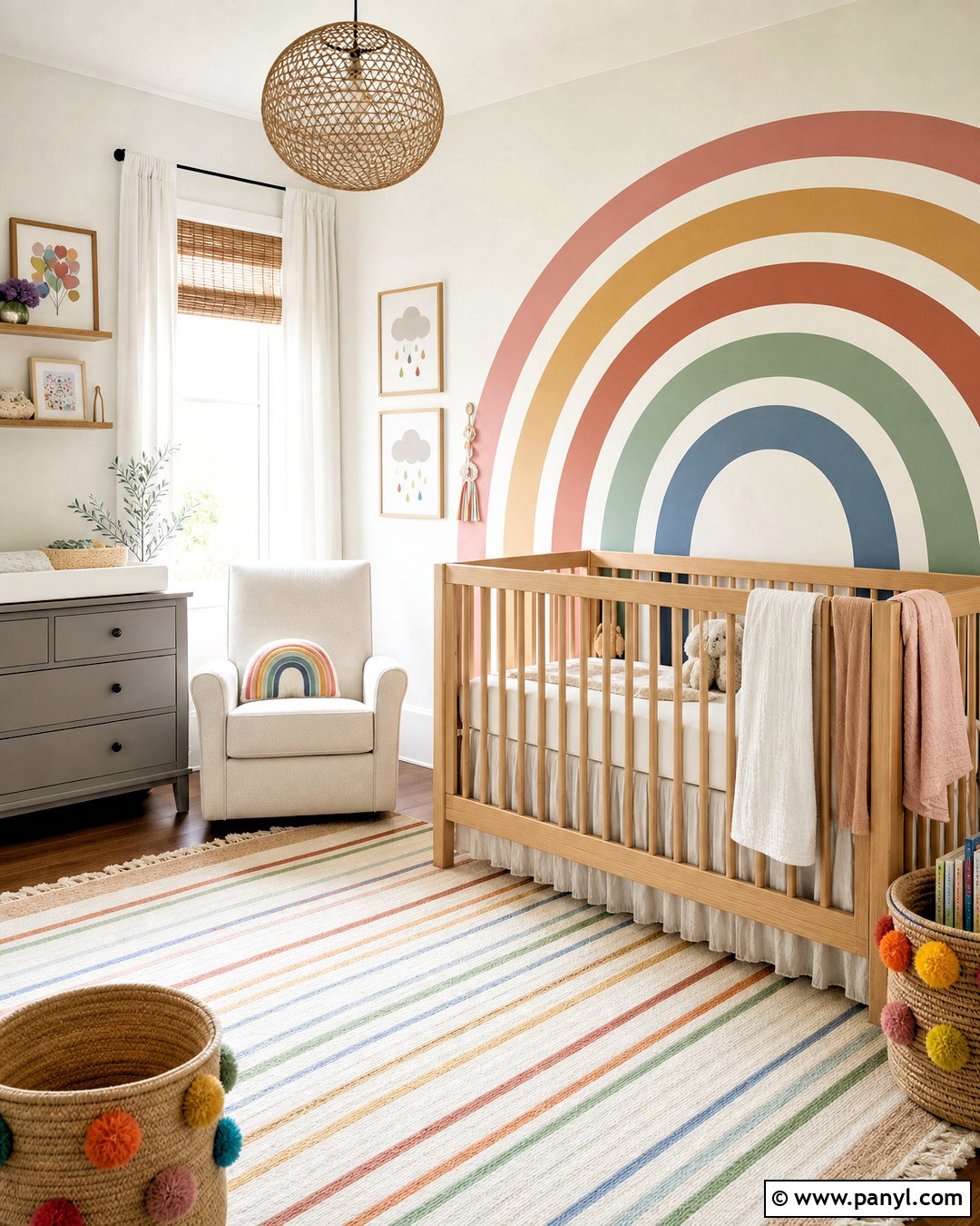 Rainbow Nursery - 20 simple nursery ideas