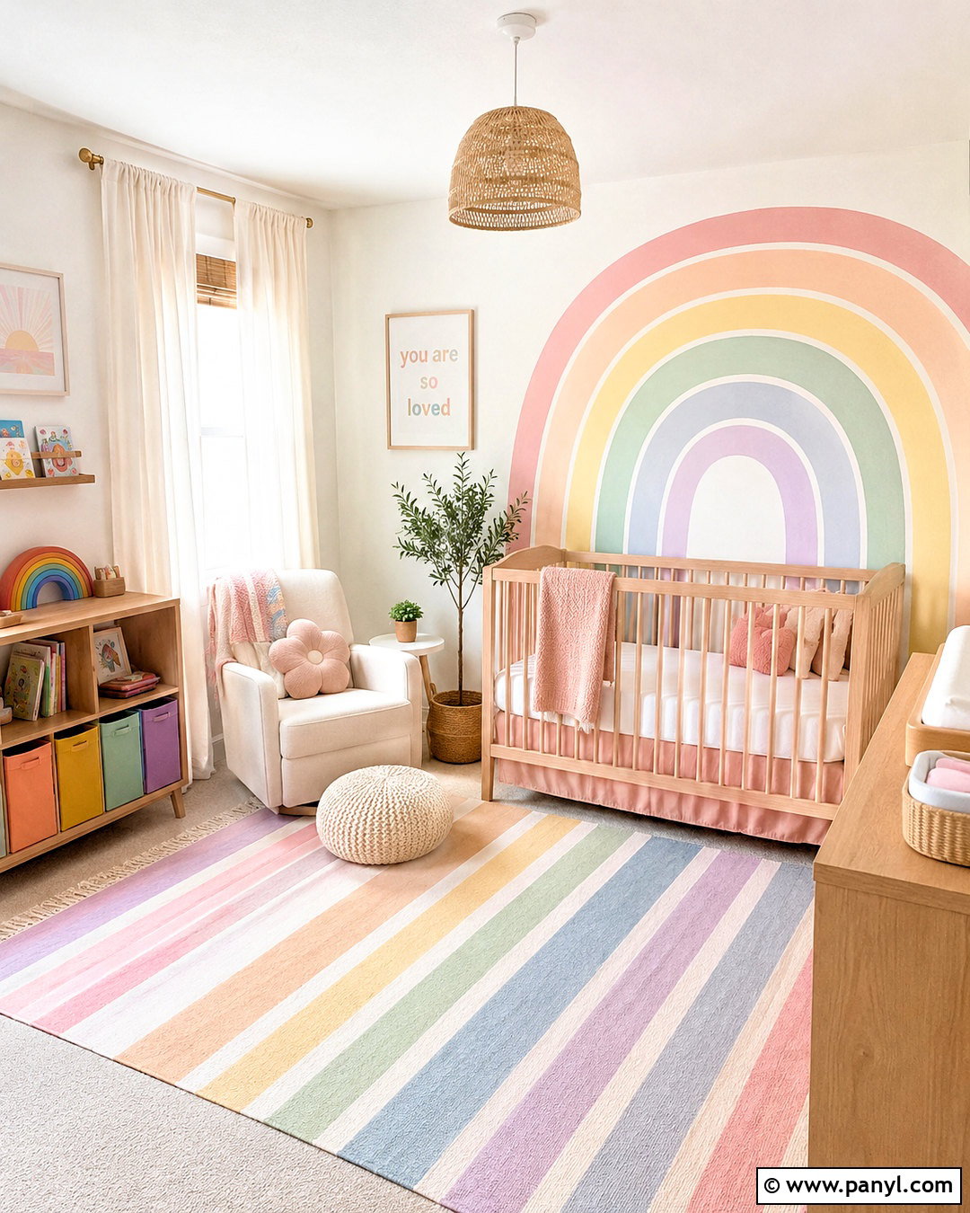 Rainbow Pastel Nursery - 20 nursery color scheme ideas