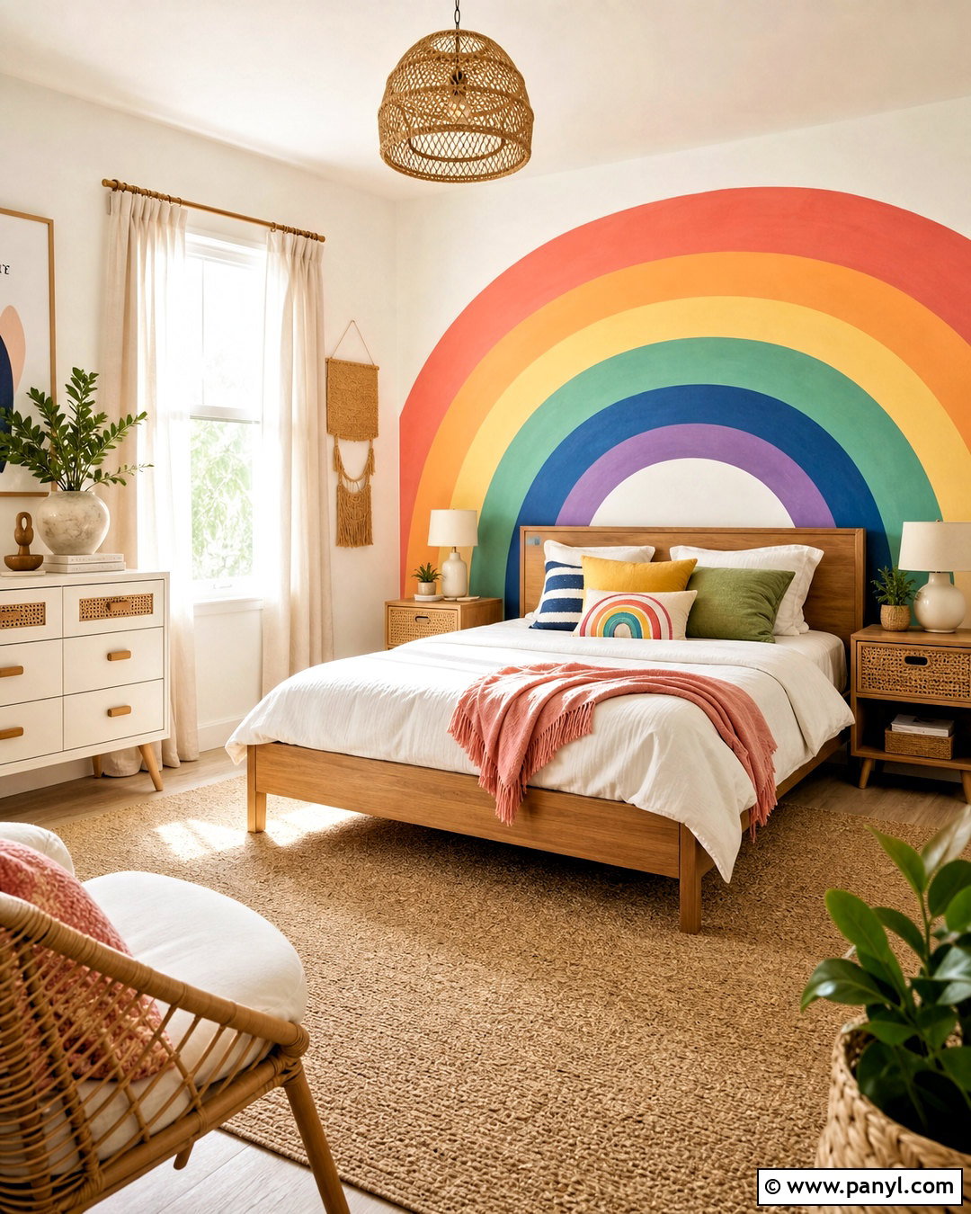 Rainbow Room With Wall Mural - 20 rainbow room ideas