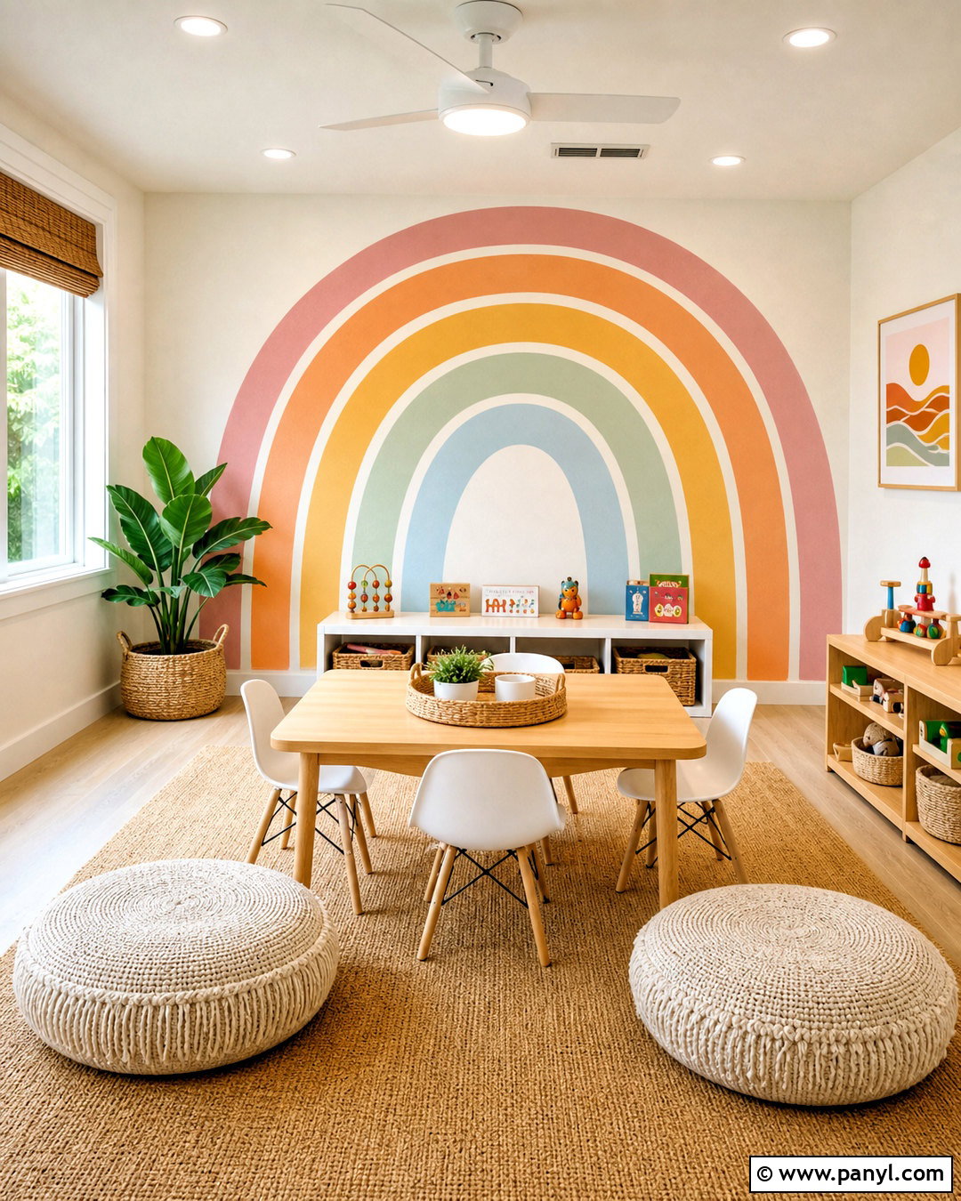 Rainbow Spray Paint Wall - 20 spray paint wall ideas