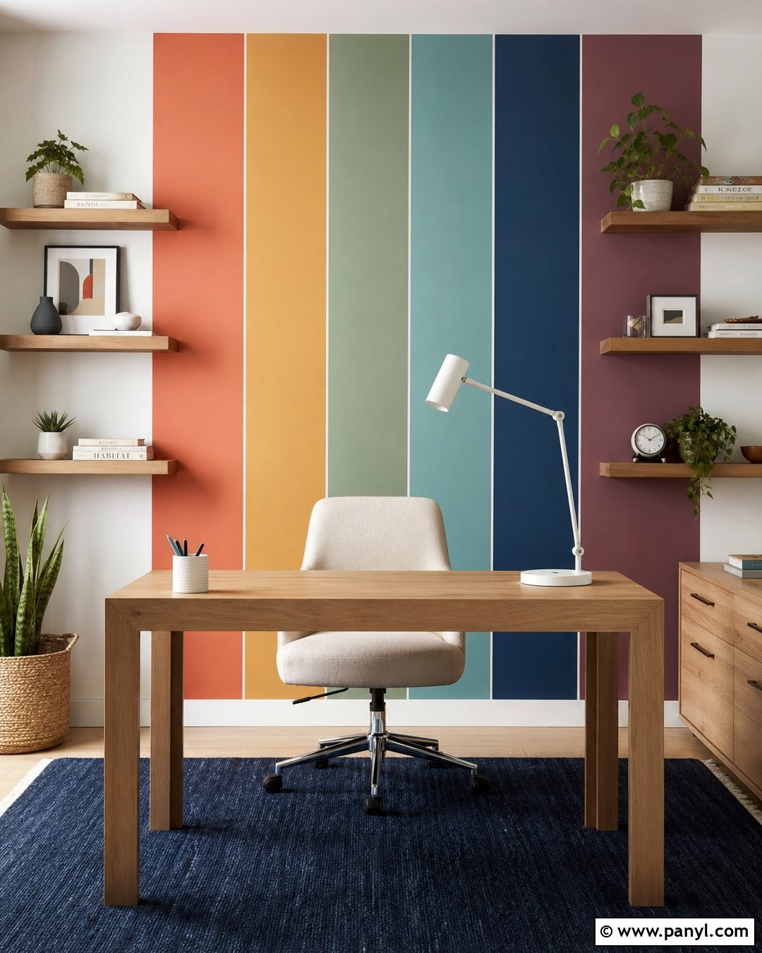 30 Rainbow Stripe Wall Ideas for Cheerful, Creative Rooms