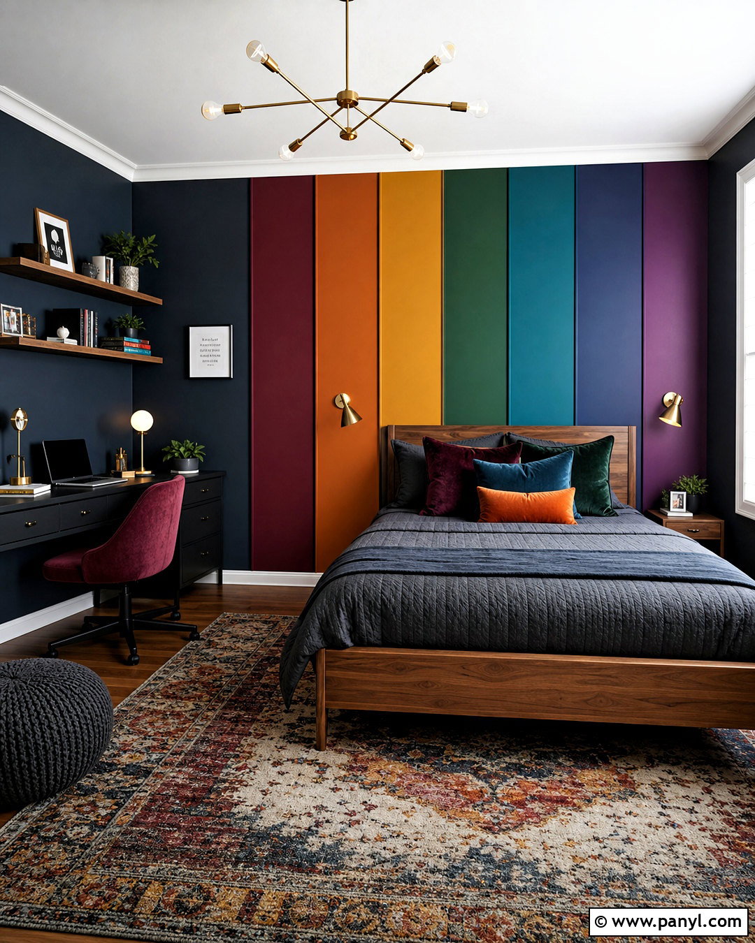 Rainbow Teen Bedroom - 20 rainbow themed bedroom ideas