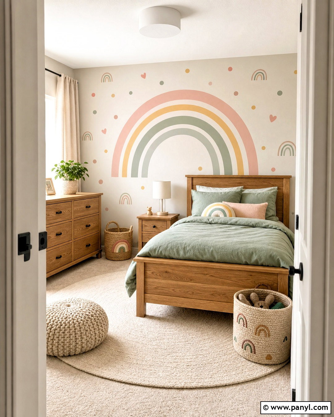 Rainbow Wall Decal Accent Wall - 20 rainbow wall decal ideas