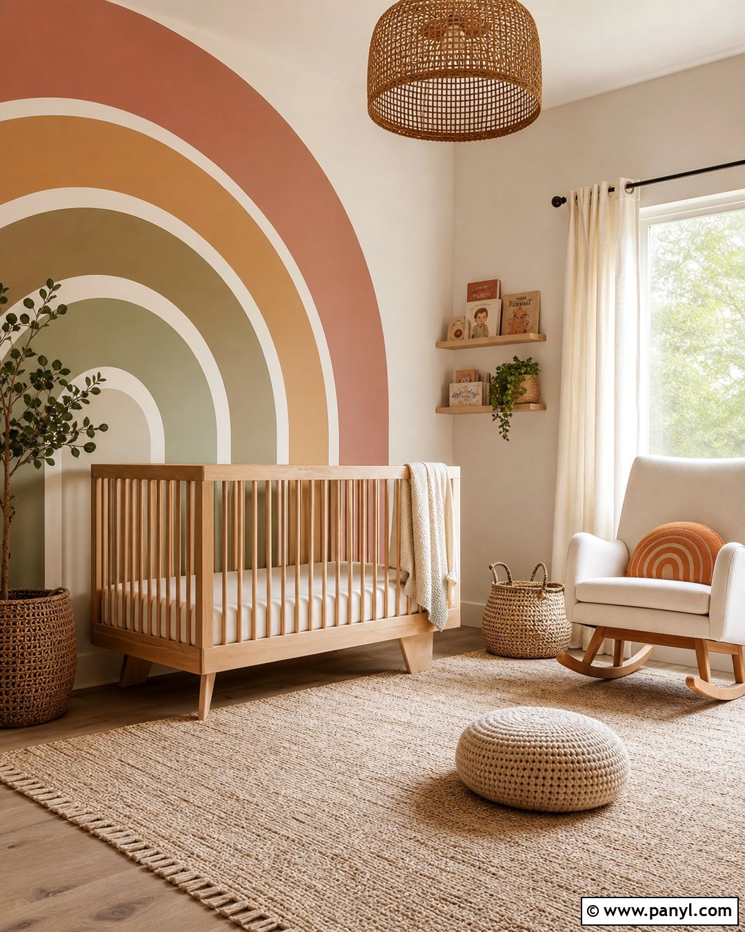 Rainbow Wall Paint Mural - 35 decorative wall paint ideas