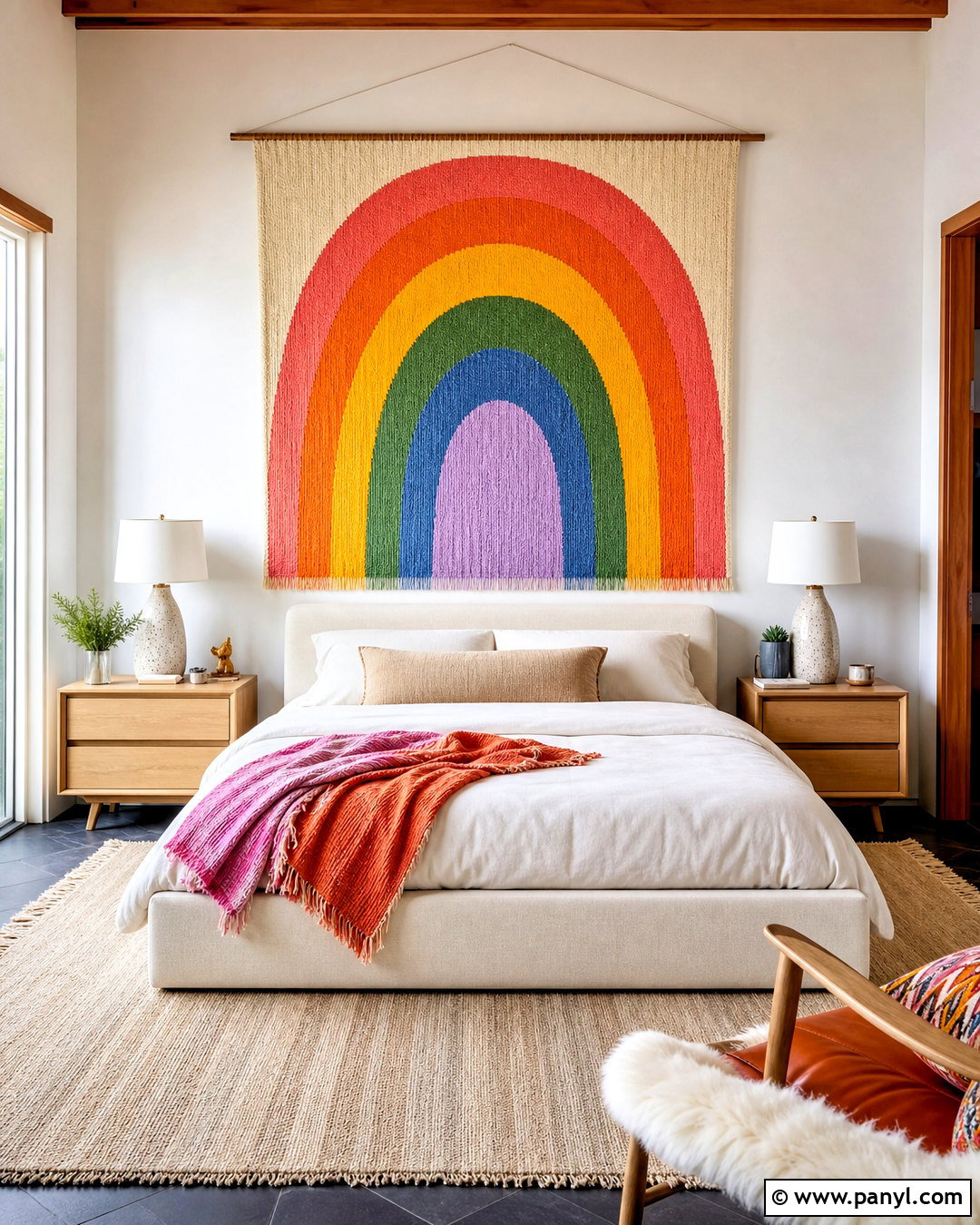 20 Rainbow Wall Decor Ideas for Joyful, Colorful Spaces