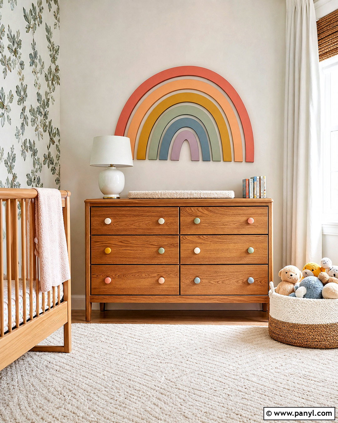 Rainbow Wooden Wall Art - 20 rainbow wall decor ideas