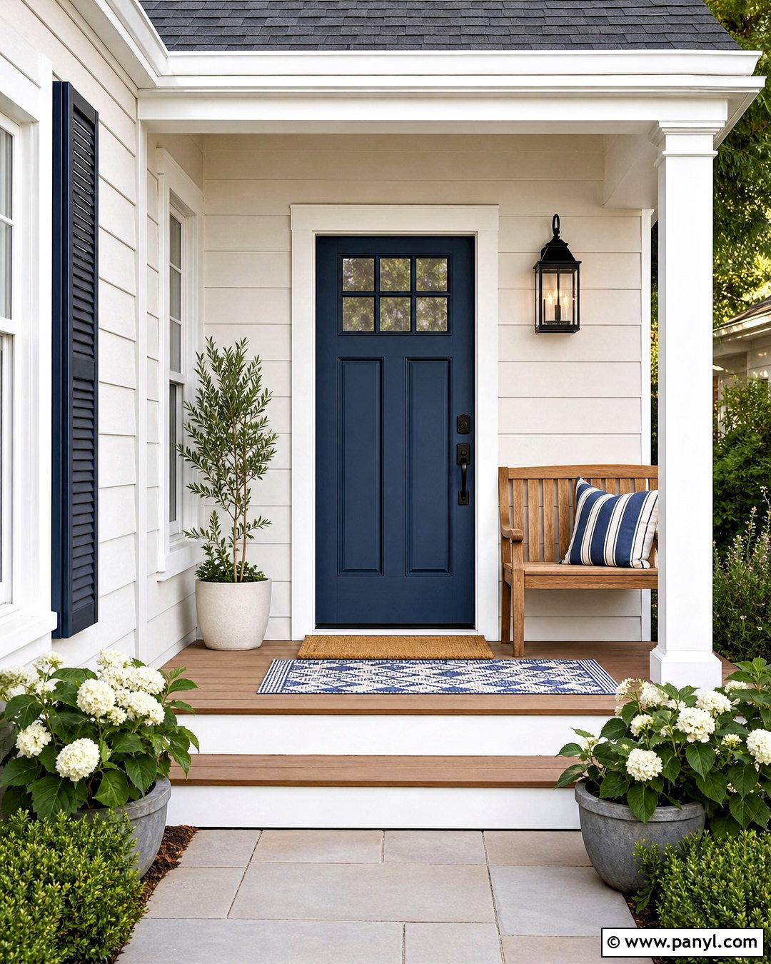 Rainstorm Front Door With White Siding - 20 sherwin williams rainstorm ideas