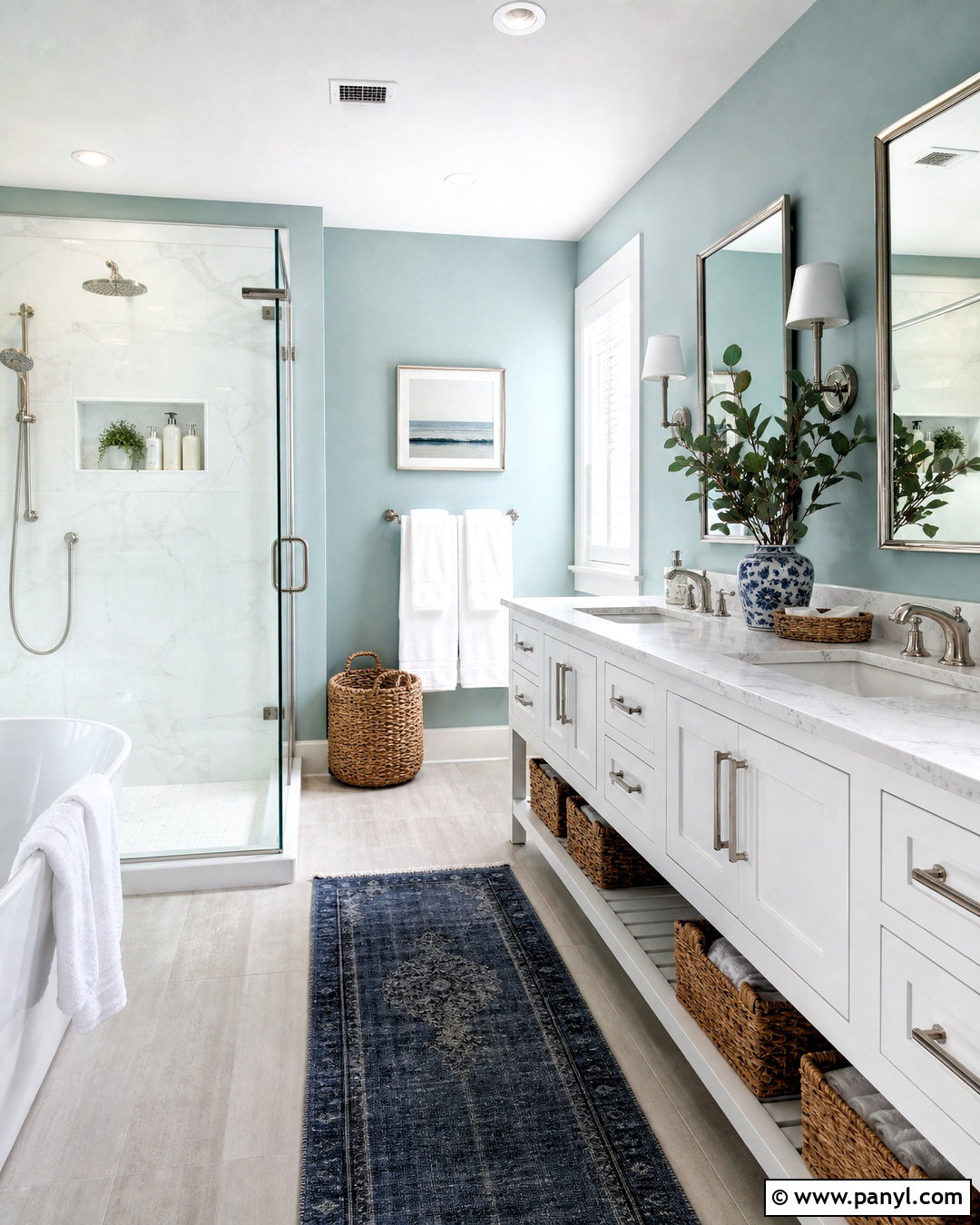 Rainwashed Bathroom - 20 bathroom paint colors sherwin williams ideas