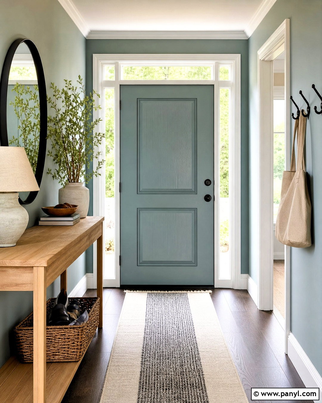 Rainwashed Entryway - 20 rain washed sherwin williams ideas
