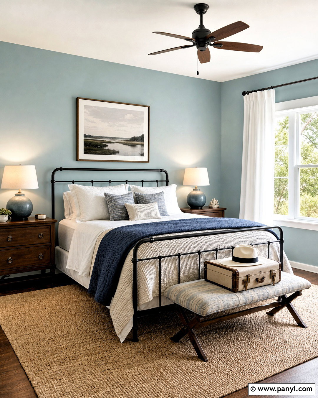 Rainwashed Guest Bedroom - 20 rain washed sherwin williams ideas