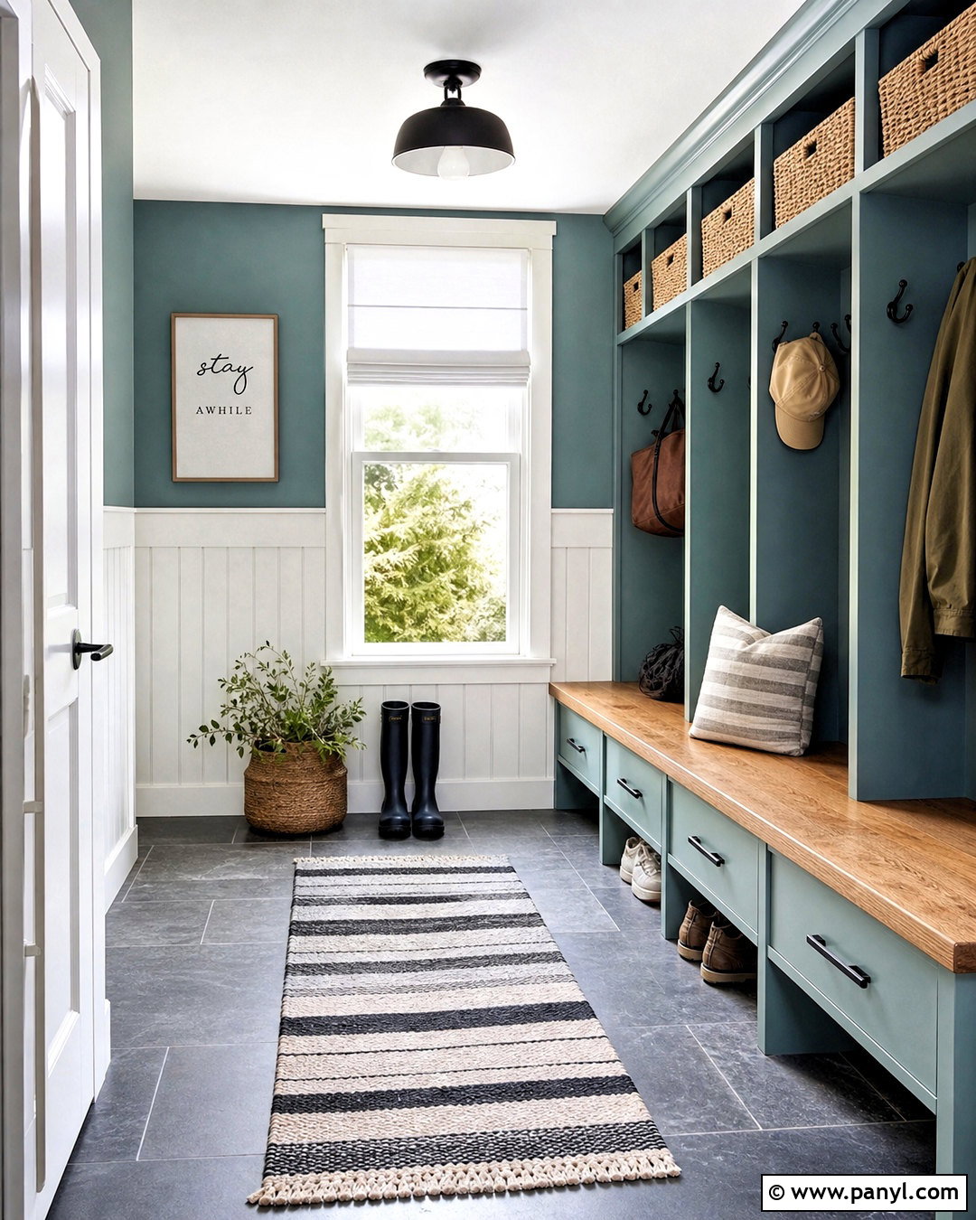 Rainwashed Mudroom - 20 rain washed sherwin williams ideas