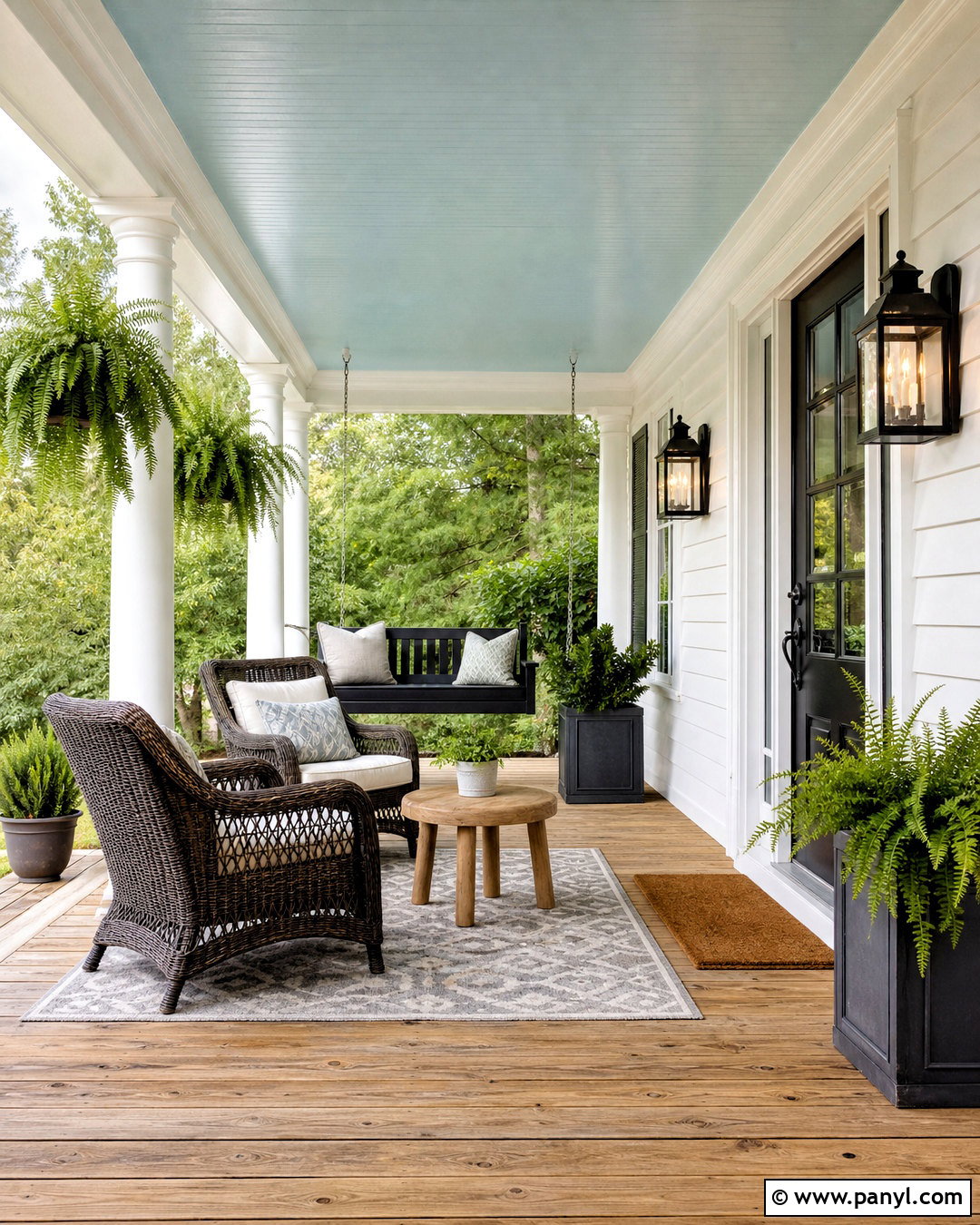 Rainwashed Porch Ceiling - 20 rain washed sherwin williams ideas