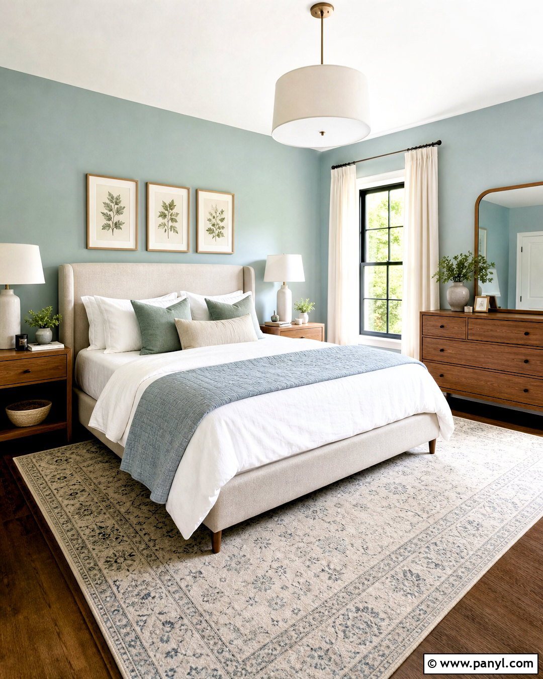 Rainwashed Primary Bedroom - 20 rain washed sherwin williams ideas