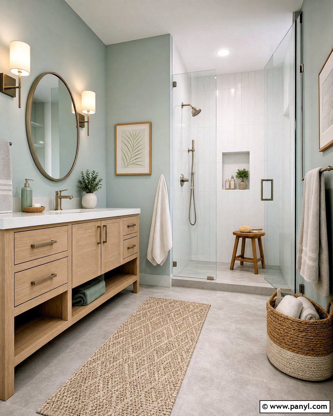Rainwashed Spa Bathroom - 20 rain washed sherwin williams ideas