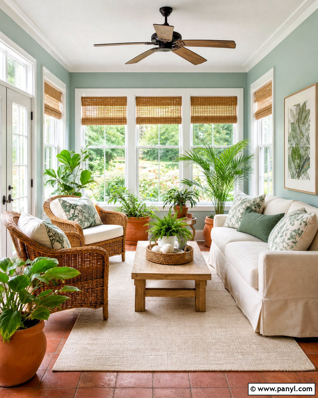 Rainwashed Sunroom - 20 rain washed sherwin williams ideas