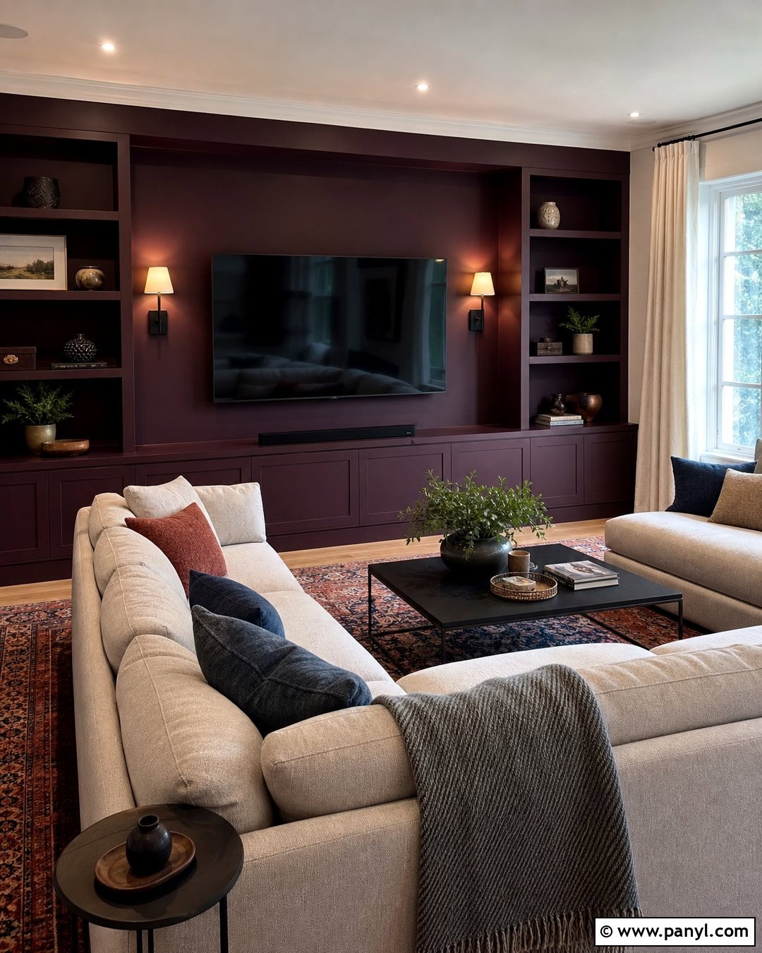Raisin Torte Burgundy Accent Wall - 20 Burgundy Paint Colors Accent Walls