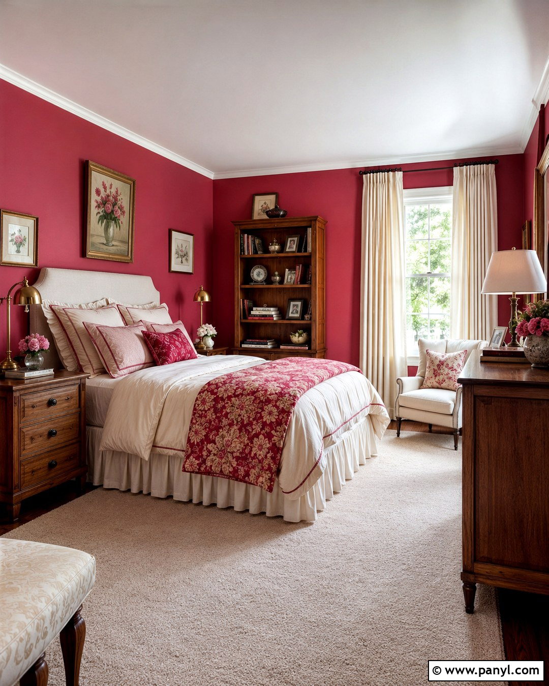 Raspberry Pink Girls Room - 20 Pink Wall Colors For Girls Room Ideas
