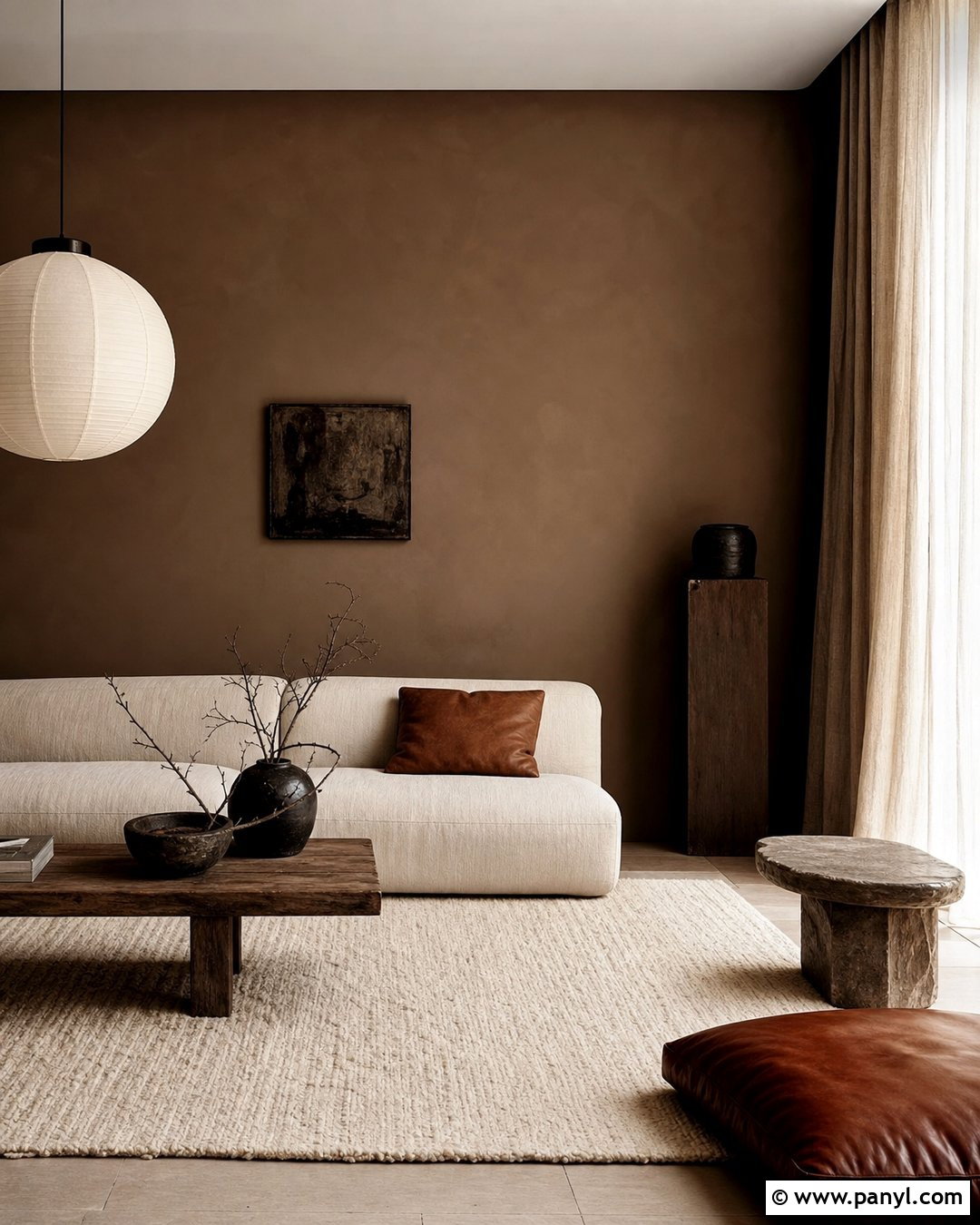 Raw Umber Wabi Sabi Walls - 25 Wabi Sabi Wall Color Ideas