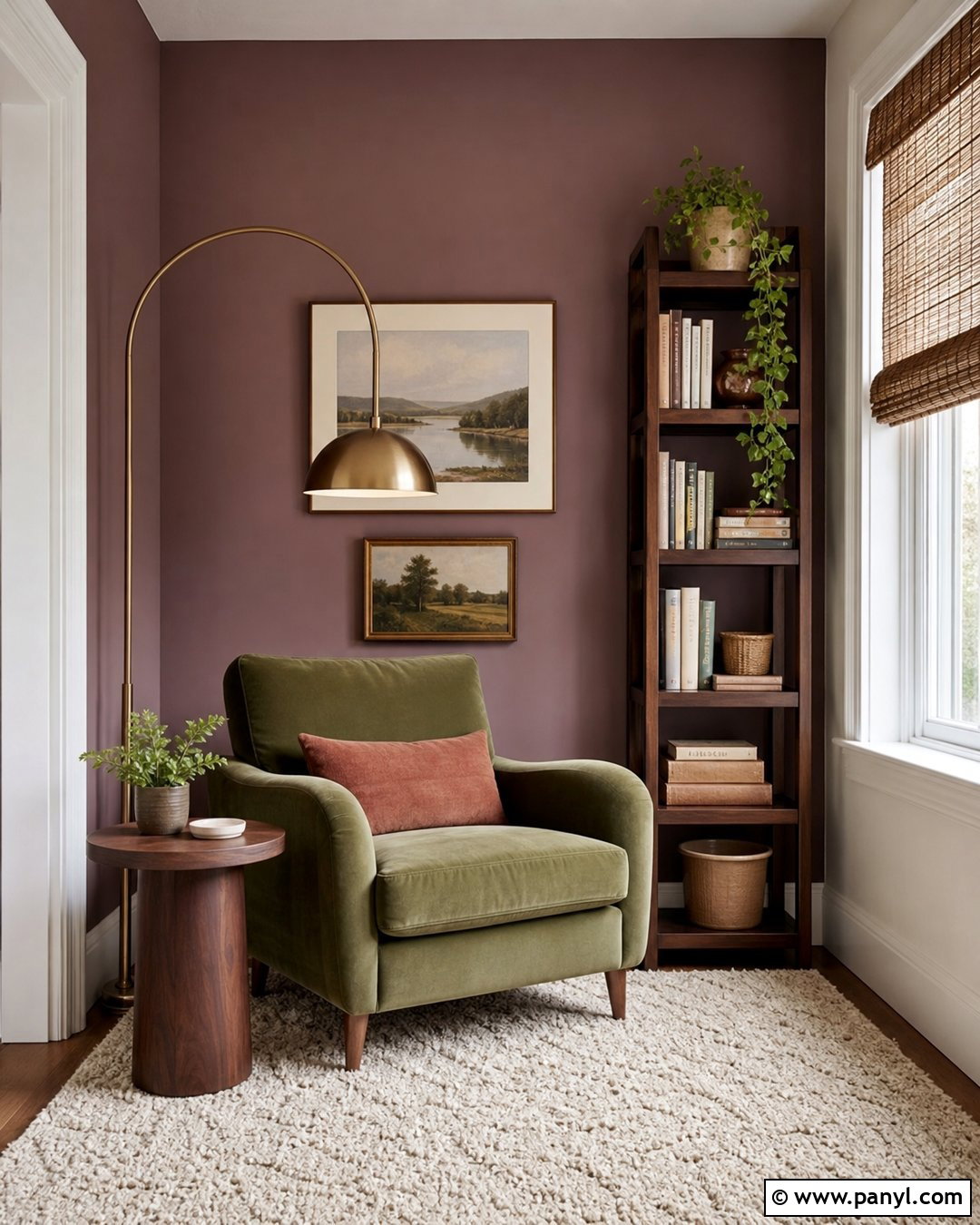Reading Nook Mauve Accent Wall - 30 Mauve Accent Wall Ideas