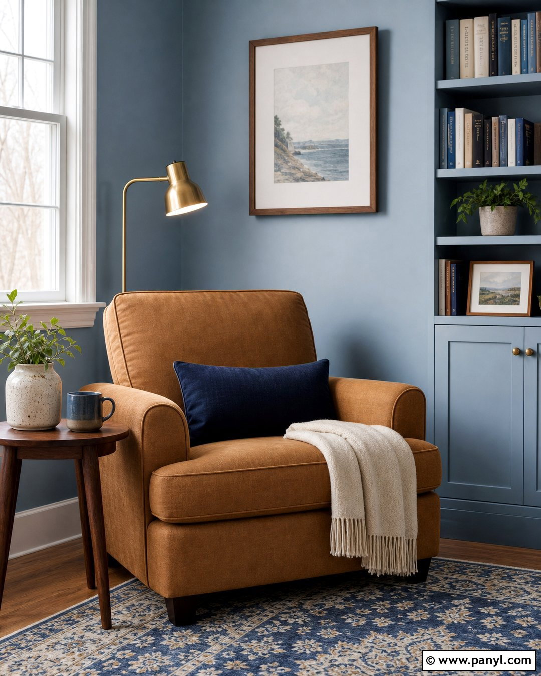 Reading Nook With Light Blue Walls - 50 light blue walls