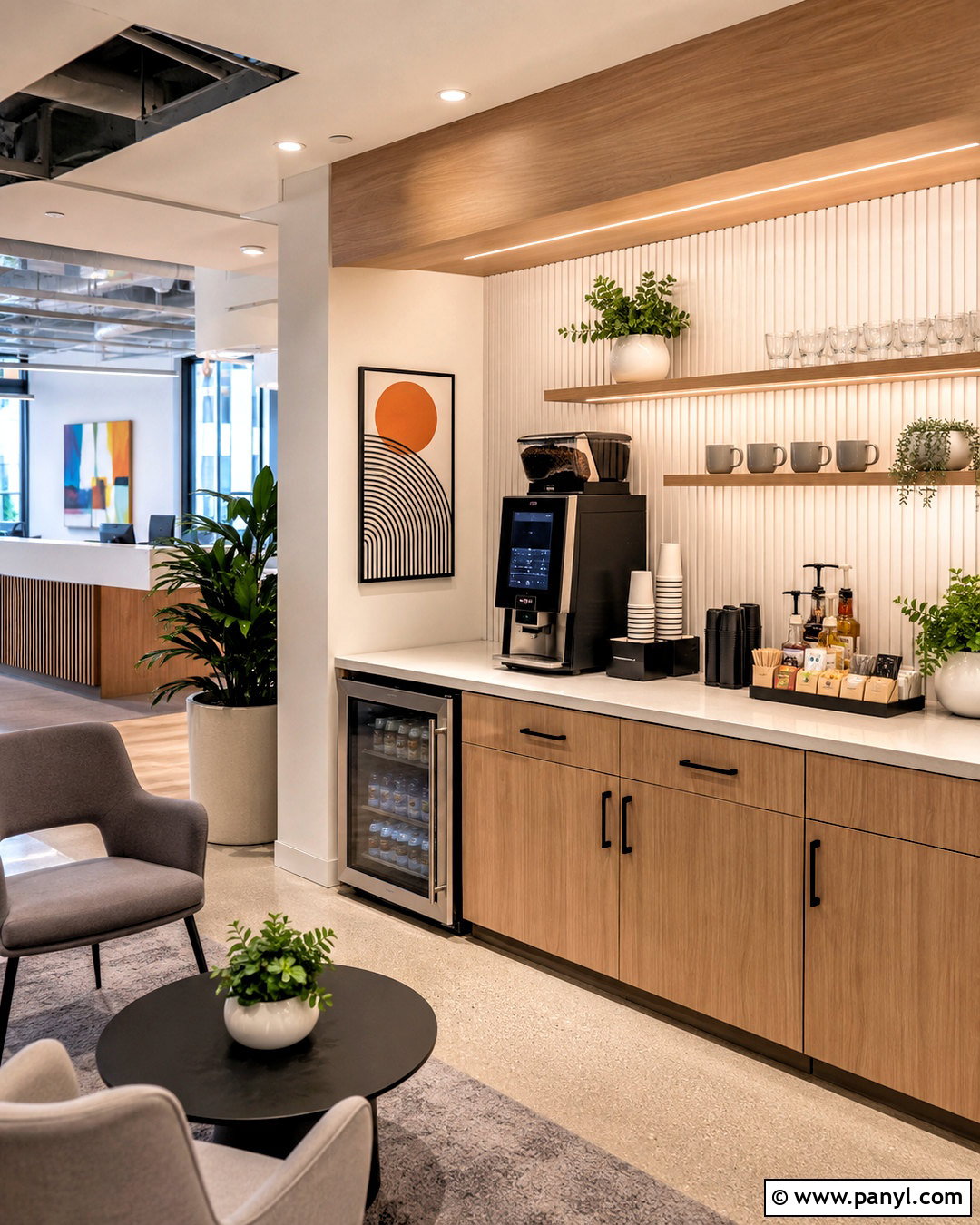 Reception Office Coffee Bar - 20 office coffee bar ideas