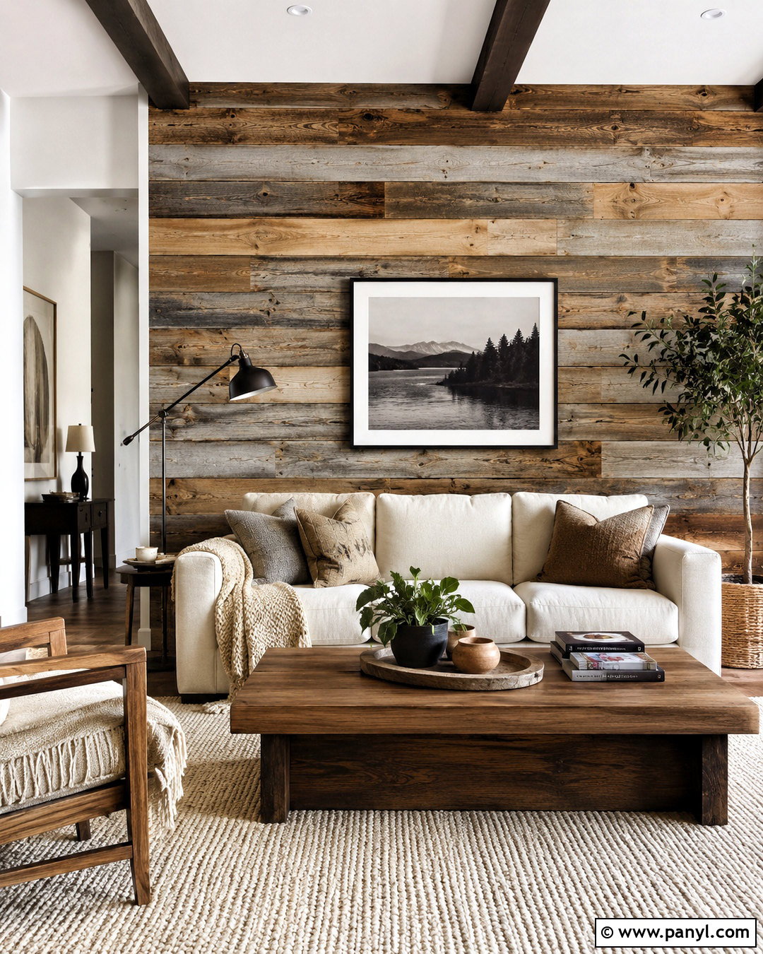 Reclaimed Wood Accent Wall - 20 diy accent wall ideas