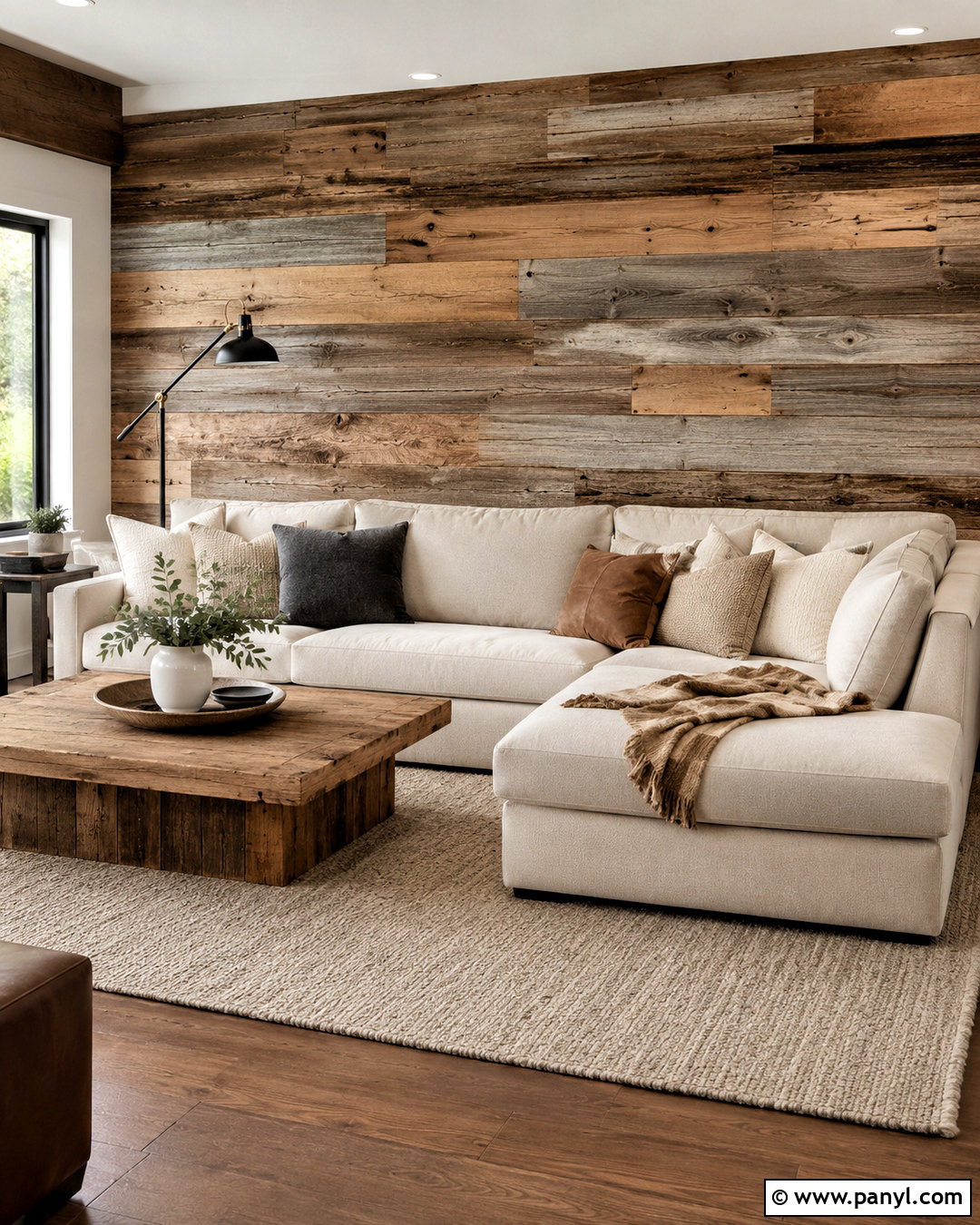 Reclaimed Wood Accent Wall - 20 diy wood accent wall ideas