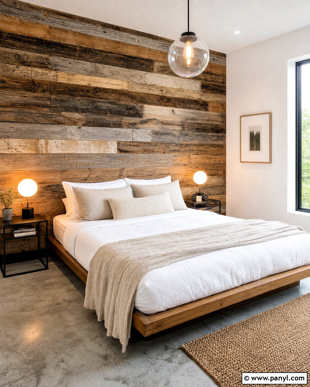 Reclaimed Wood Accent Wall - 20 modern wood accent wall ideas