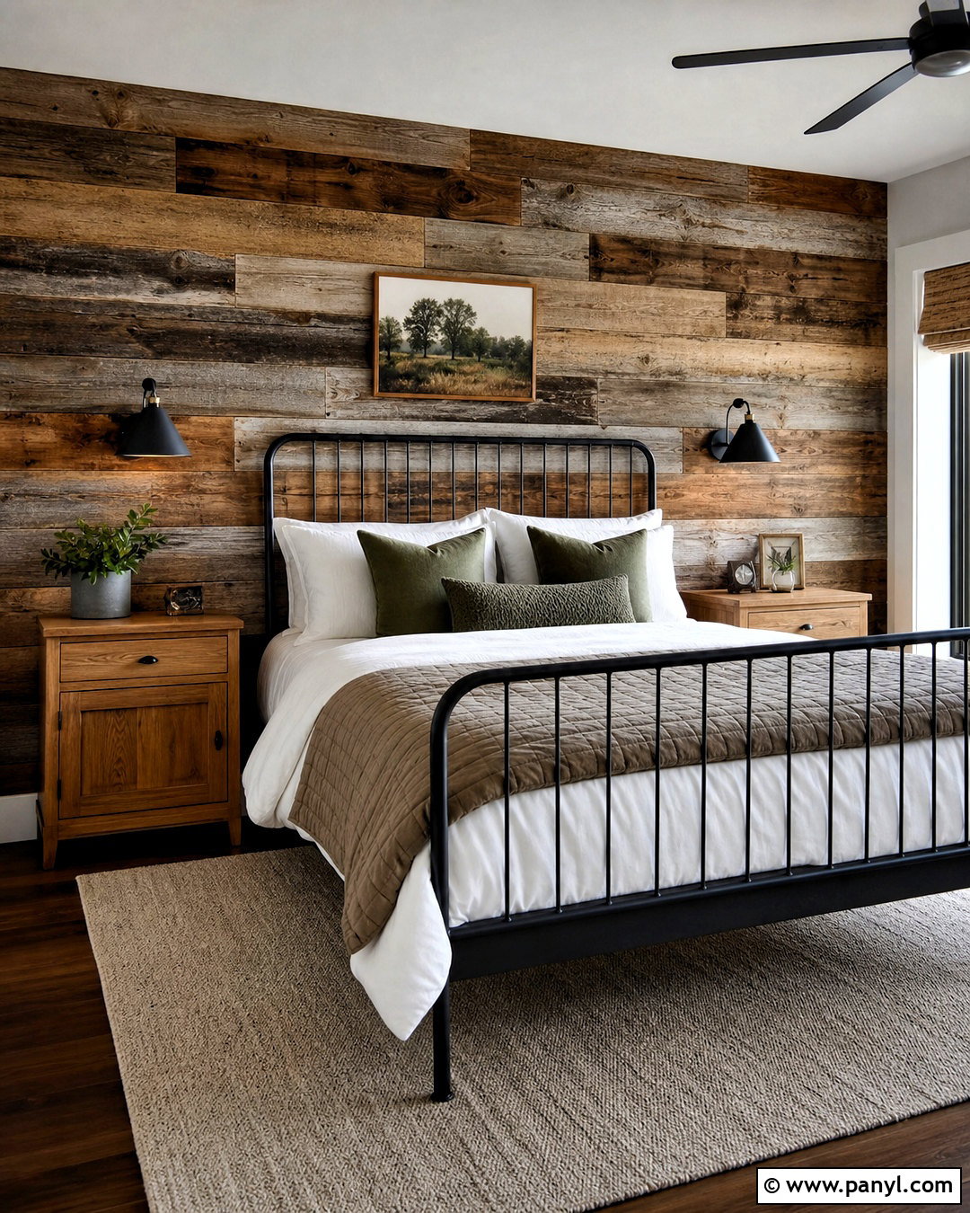 Reclaimed Wood Accent Wall - 20 accent wall designs
