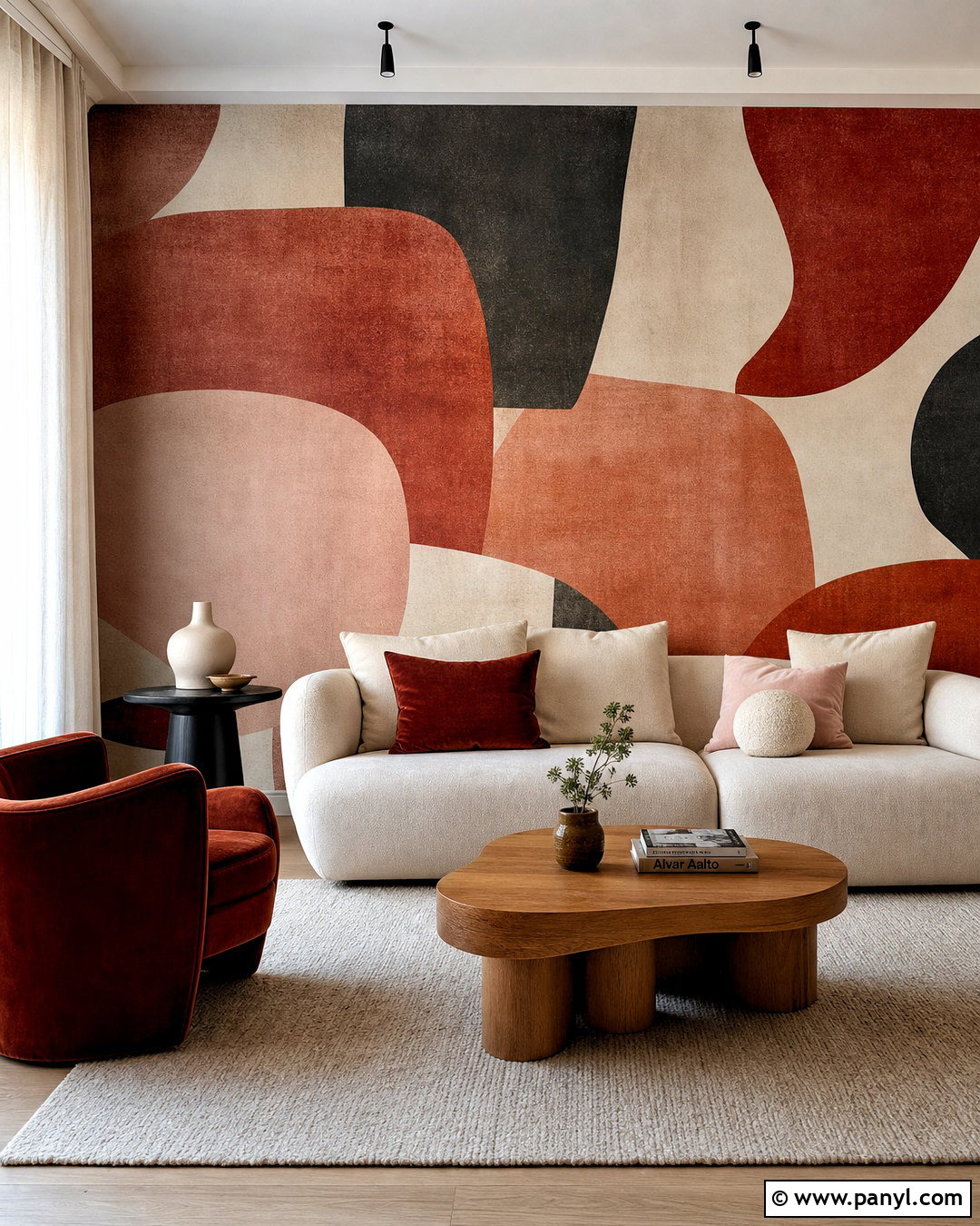 Red Abstract Wallpaper Living Room - 20 red wallpaper pattern ideas