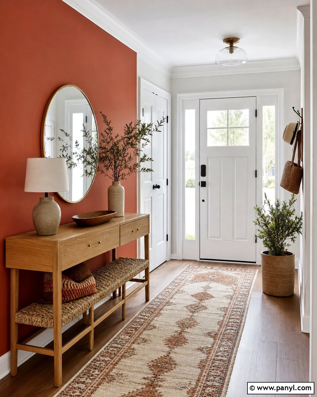 Red Accent Wall Entry Room - 20 Empty Room With Red Accent Wall Ideas