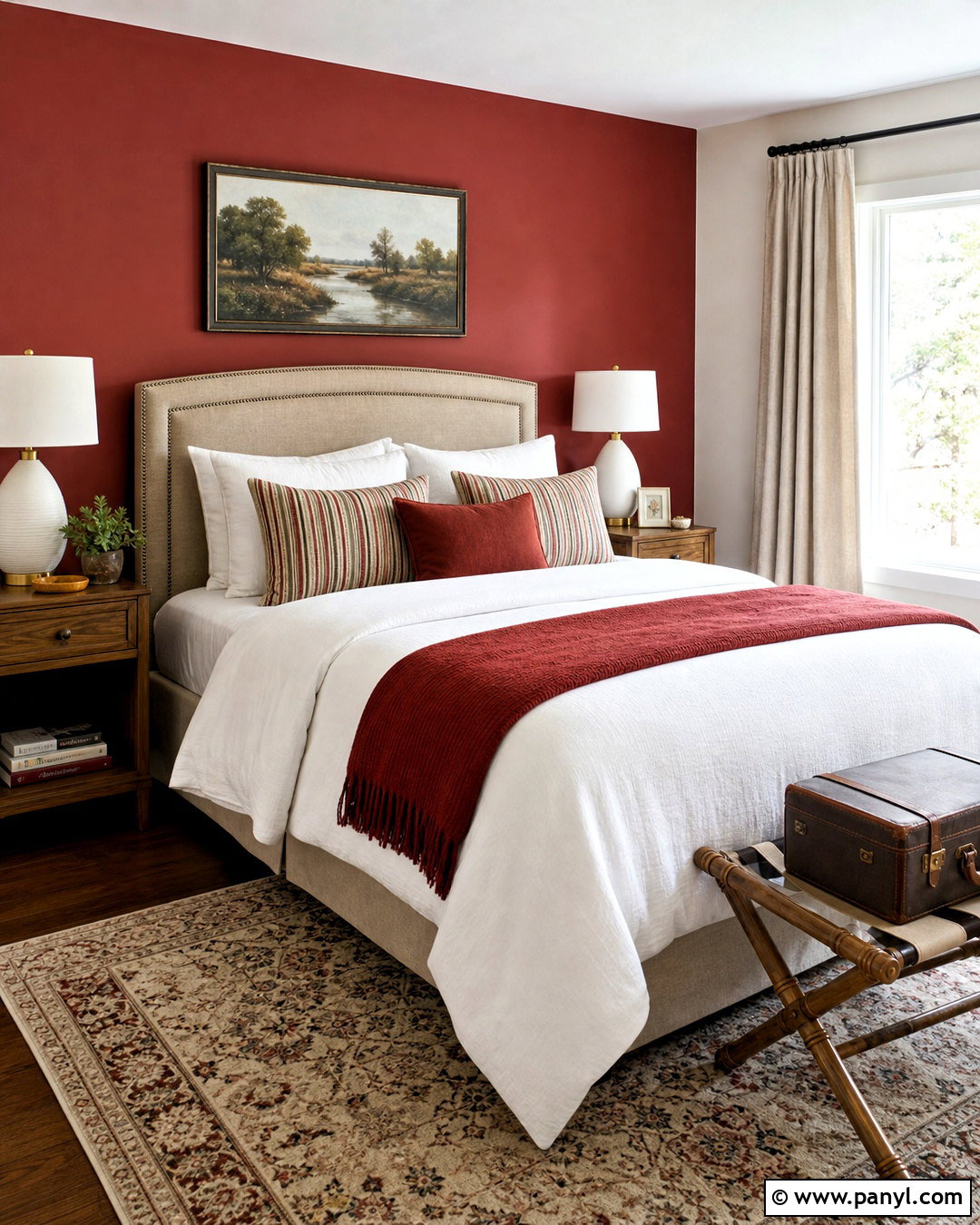 Red Accent Wall Guest Bedroom - 20 red accent wall bedroom ideas