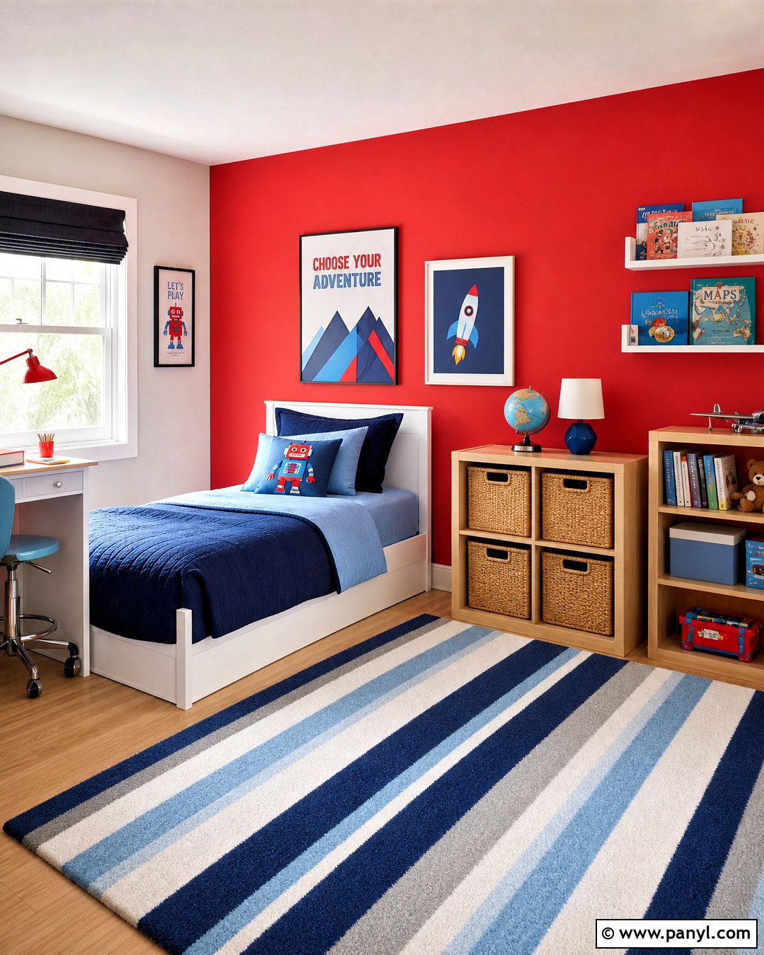Red Accent Wall Kids Room - 20 red accent wall ideas