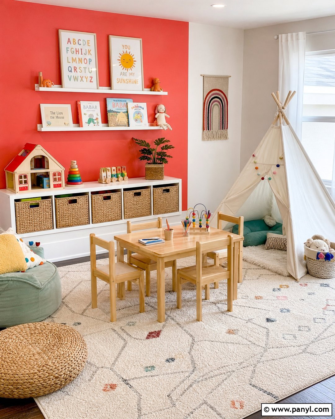 Red Accent Wall Playroom - 20 Empty Room With Red Accent Wall Ideas