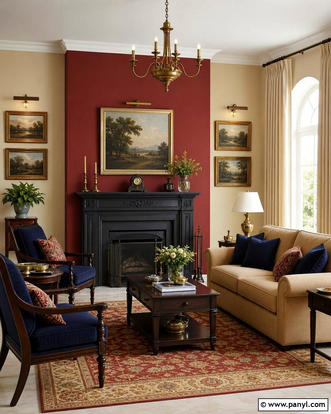 Red And Beige Drawing Room Wall Colour - 30 drawing room wall colour ideas
