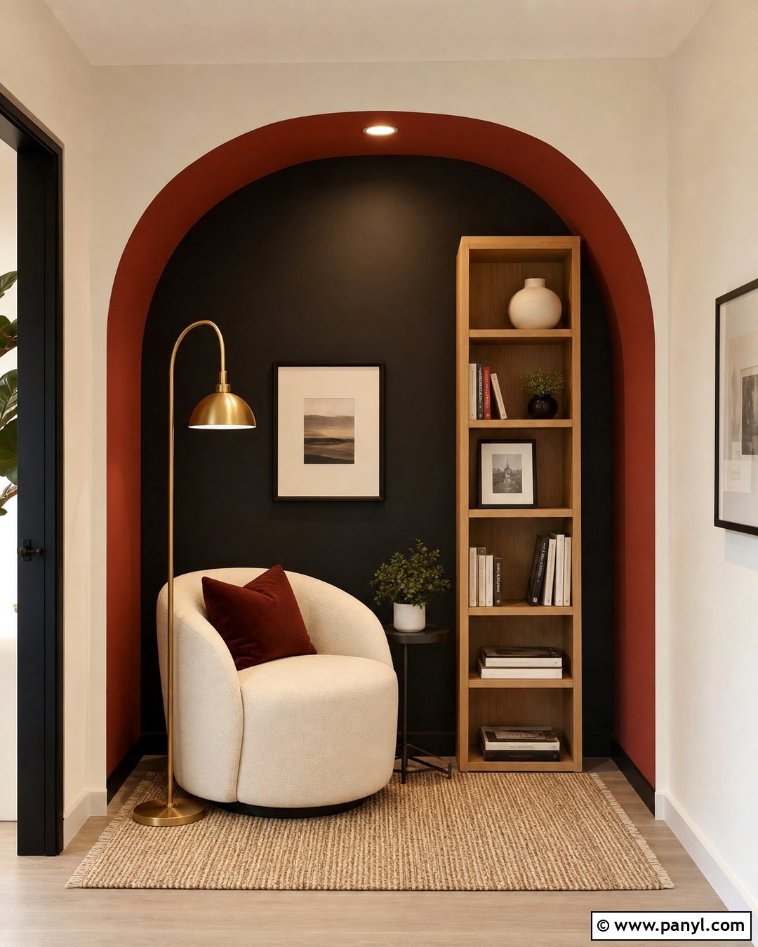 Red And Black Arch Wall - 25 Red And Black Walls