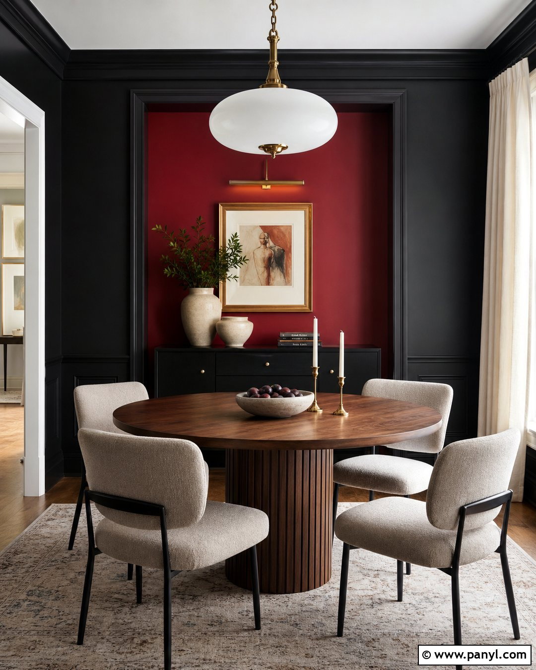 Red And Black Dining Room Wall - 25 Red And Black Walls