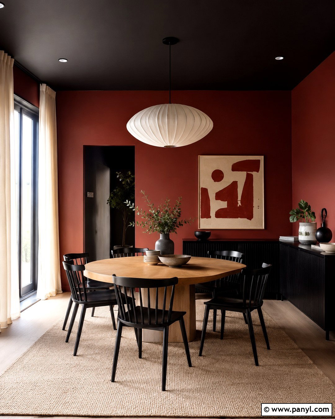 20 Red And Black Painted Walls Room Colors for Bold Modern Homes