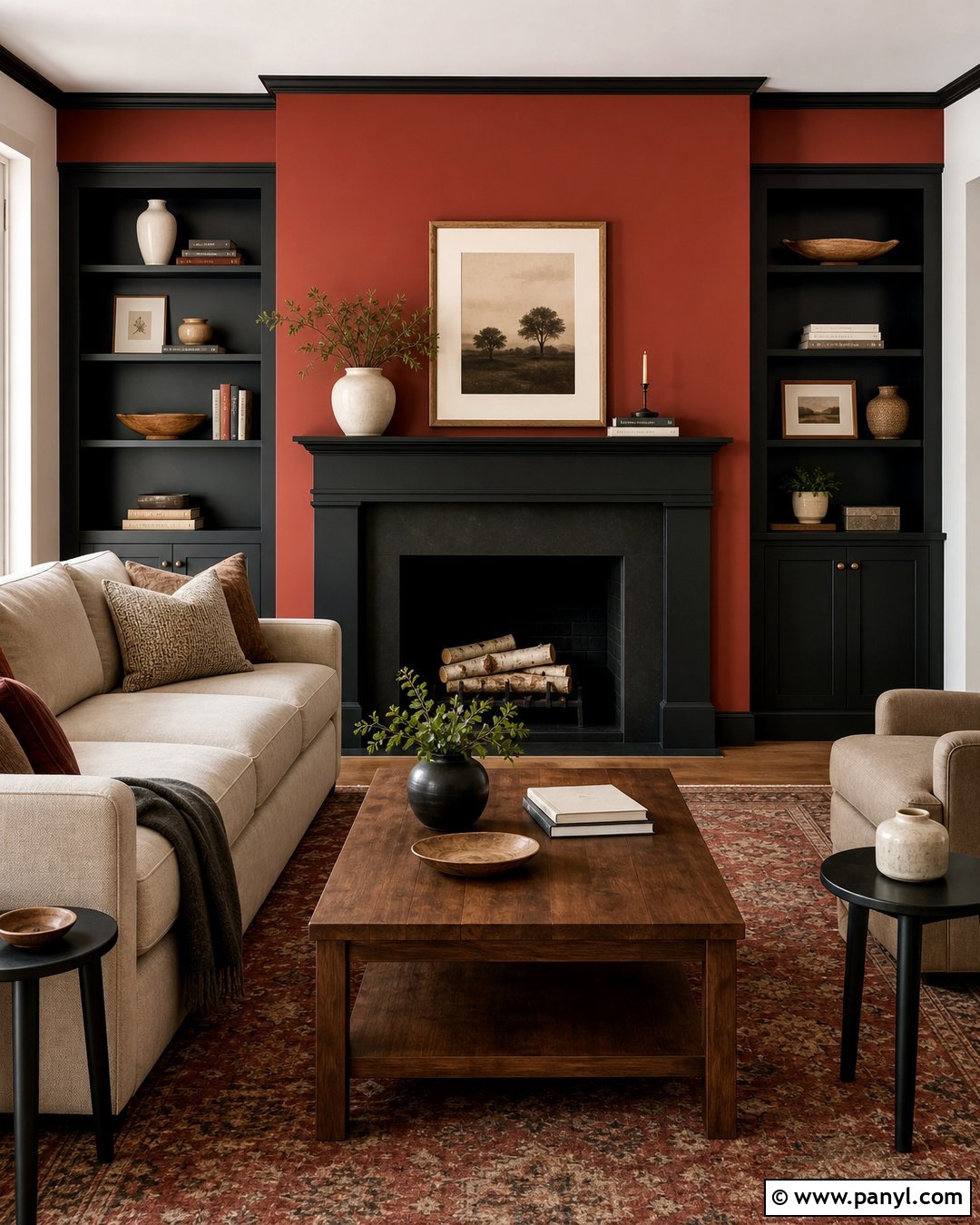 25 Red And Black Walls for Bold, Dramatic Modern Interiors