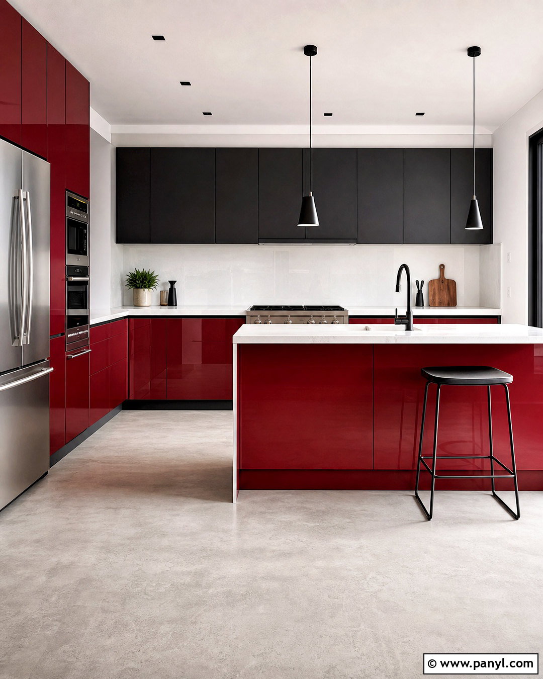 Red And Black Kitchen - 20 kitchen color red ideas