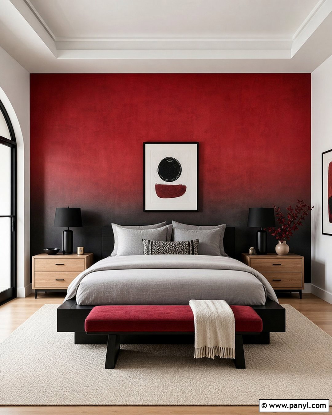 Red And Black Ombre Wall - 25 Red And Black Walls
