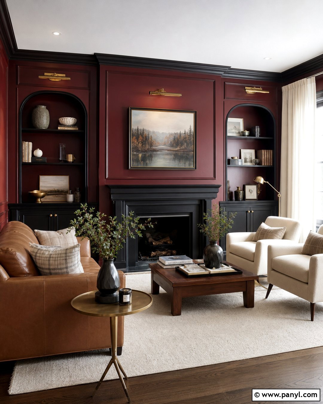 Red And Black Paneled Wall - 25 Red And Black Walls