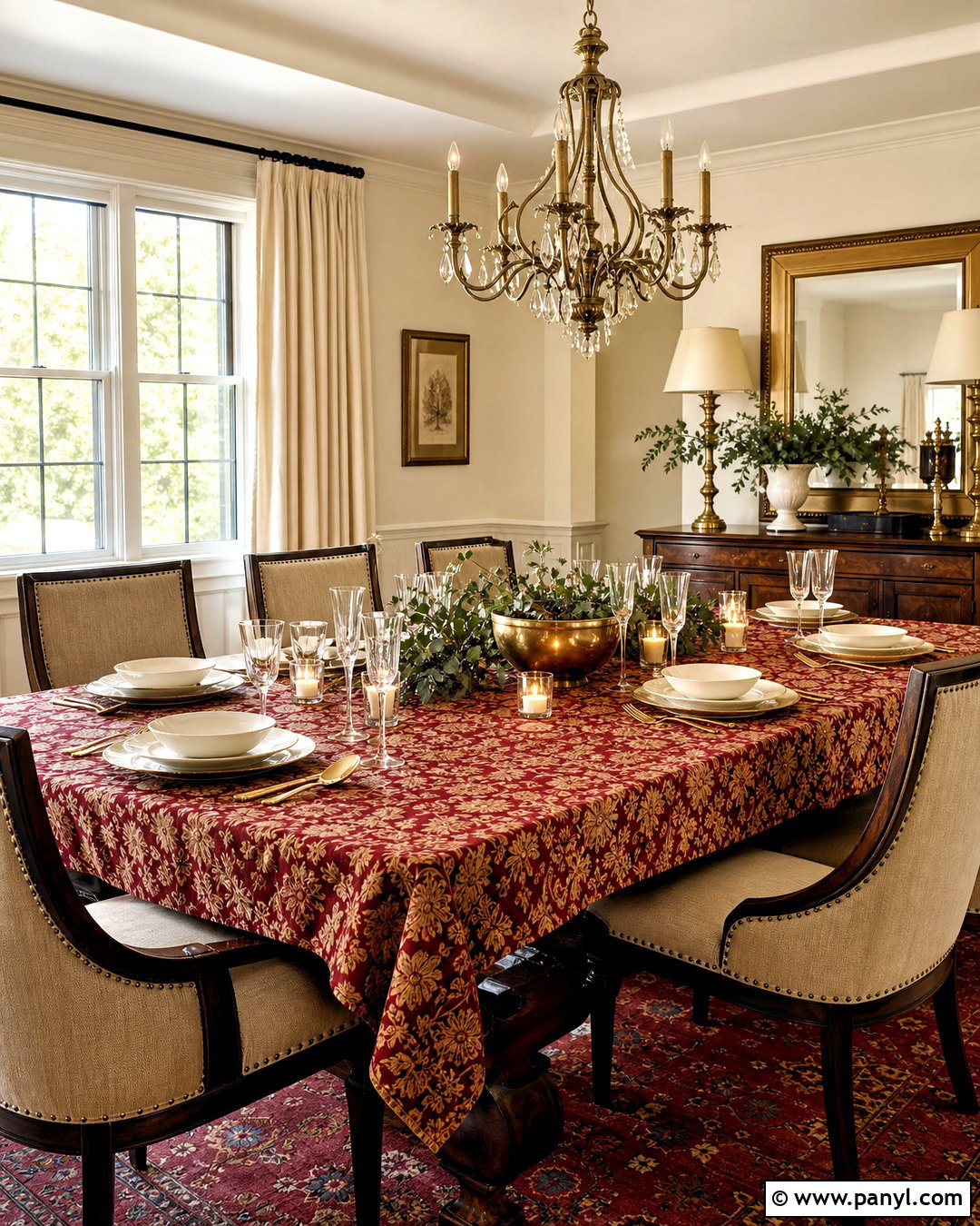 20 Red and Gold Damask Print Ideas for Luxe, Timeless Decor